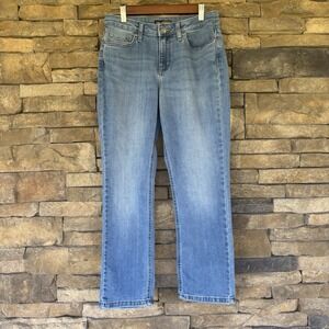 LEE Women's Regular Fit Straight Leg Mid-Rise Jeans -‎ Size 6 SHORT, 29Wx27